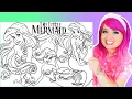 Coloring Ariel The Little Mermaid Disney GIANT Coloring Pages Crayola Crayons