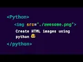Create html image elements using using python
