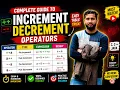 Increment Operator and Decrement Operator Pre vs Post Increment Decrement C C Java