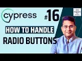 Cypress Tutorial - How to Handle Radio Buttons