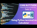 Using Python as calculator - Python Tutorial How to Import Math library in python