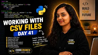 Can t Handle CSV Data in Python Day 41 100 Days of Python Interview Question