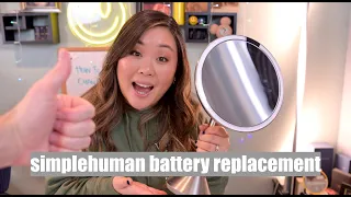 REPLACING A SIMPLE HUMAN MIRROR BATTERY HOW TO EatSleepMascara