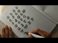 How to write Bubble fonts very smoothly and easily
