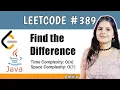 Find the Difference LeetCode problem 389