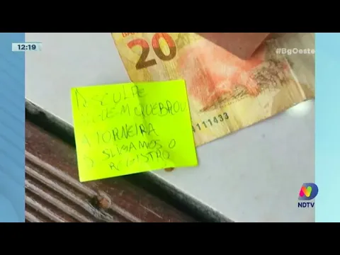 Torneira é quebrada e bilhete deixado surpreende morador em Maravilha