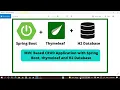 Spring C CRUD with Spring Boot Spring Boot Thymeleaf H2 database CRUD Application
