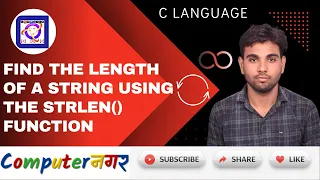 C Programming Finding String Length Using strlen Function