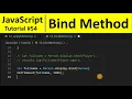 JavaScript Tutorial 54 - Bind Method in JavaScript Programming For Beginners