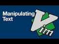 Vim - manipulating text