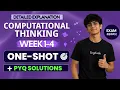 CT Week 1-4 Reattempt Oneshot PYQ IITM BS Degree Detailed explanation Free Notes Engikode