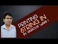 C programming - strings or character arrays How to print string in various ways