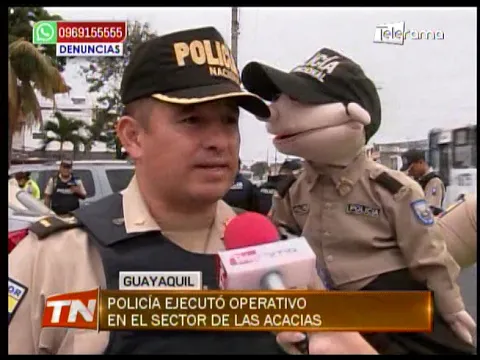 Policía ejecutó operativo en el sector de Las Acacias