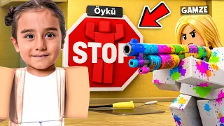RESİM ÇİZİP KAMUFLE OLARAK SAKLAMBAÇ OYNADIK !! | Gamze Karta Öykü Karta