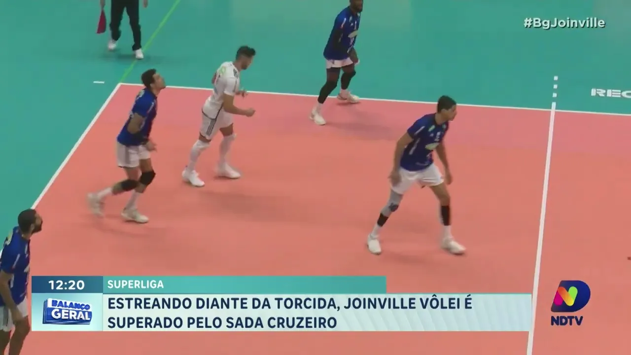 Superliga: estreando diante da torcida, Joinville Vôlei é superado pelo Sada Cruzeiro