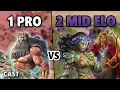 1 Pro vs. 2 Casual Spelers | AoM Challenge