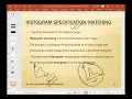 10 Lecture on Histogram Matching