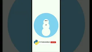 making SNOWMAN using python turtle