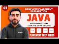Java Full Introduction JDK vs JVM vs JRE Placement Prep 2026