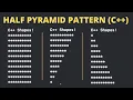 Creating c shapes using nested loops Drawing shape patterns shapes in c example