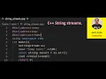 C String streams