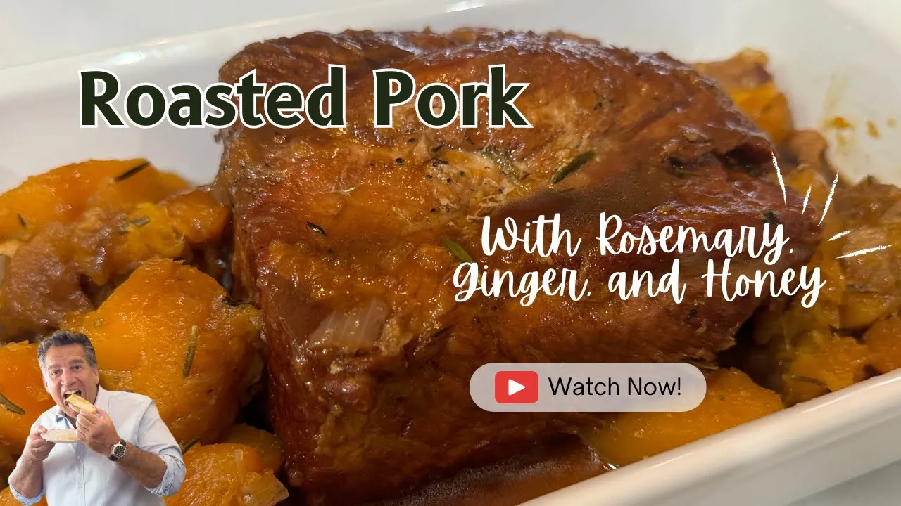 Roasted Pork with Ginger and Honey Cooking Italian with Joe