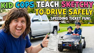 Little Heroes Ryan and Smalls Teach Sketchy how to Drive Safely