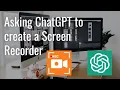Asking ChatGPT to create a screen recorder Create a Screen Recorder with ChatGPT s Help in Python