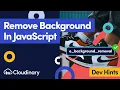 Remove a Background from an Image in JavaScript with Cloudinary - Dev Hints