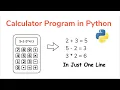 Learn How To Create Calculator In Just One Line Of Code Python