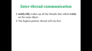 37 Inter Thread Communication in Java