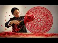 Amazing Chinese Master Turn One Sheet of Paper into a Giant Work of Art
