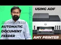 How to Use ADF Automatic Document Feeder in any Printer - English Version Tutorial on HP 790