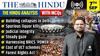 The Hindu Analysis | 7th September 2026 | The Hindu Newspaper  - Practice Questions | Prashant Sir