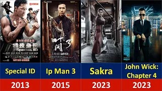 donnie yen all movies list 1984 2023 best comparison