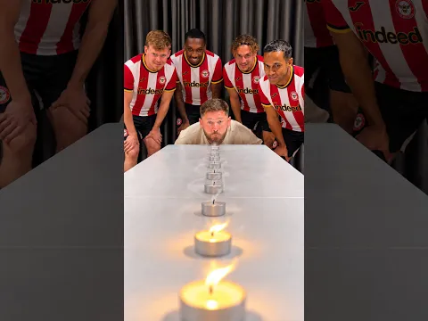 Candle Blowing Challenge vs @BrentfordFC