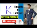program to print K in c pattern program