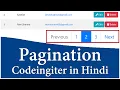 How to Create Codeigniter Bootstrap Pagination with Best Example in Hindi Part learn2smart