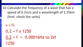 Year 10 Wave Properties Worksheet Answers