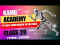 Python Comparison Operators Class 20