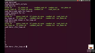 Programming in Linux Shell 4 FOR Loop