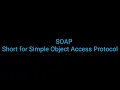 SOAP protocol