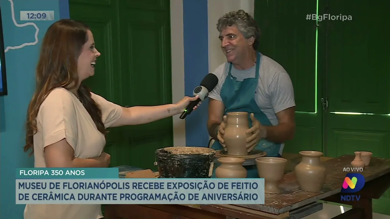 Museu de Florianópolis abre exposição de esculturas realizadas a base de cerâmica