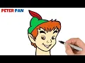 How to Draw Peter Pan Easy Cartoon Drawings