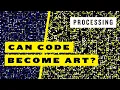 I made a generative art animation with grids creative coding with Processing