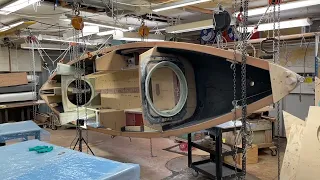 2 September  Anchoring the lower part of the port mast holder to the boat.