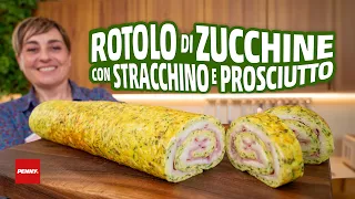 rotolo di zucchine stracchino e prosciutto ricetta facile fatto in casa da benedetta
