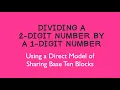 Dividing with Base 10 Blocks