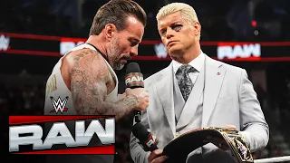 cody rhodes confronts cm punk raw highlights april 20 2026