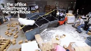 Download the office destroying the warehouse for 8 minutes straight | The Office US | Comedy Bites MP3